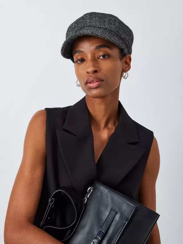 

Бейсболка John Lewis Herringbone Wool Blend Baker Boy