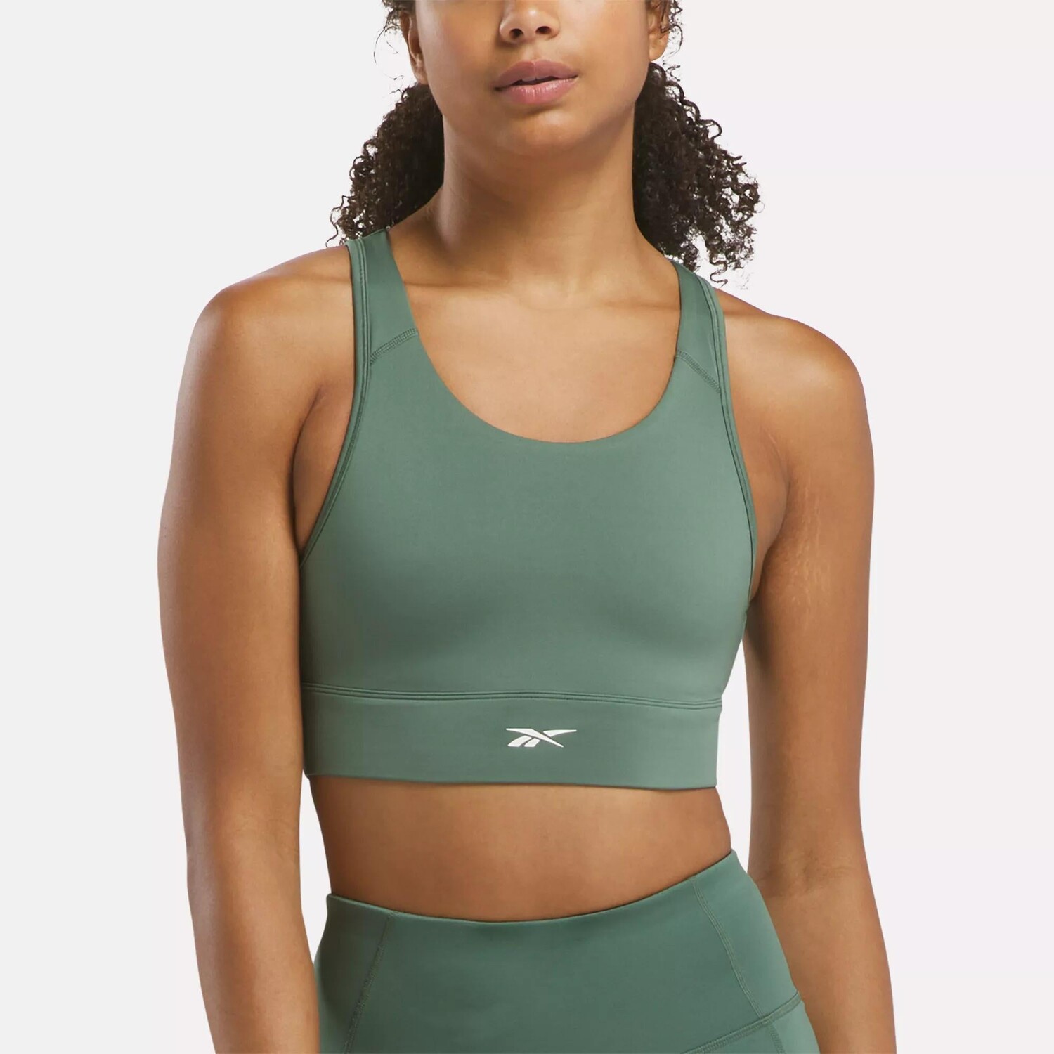 

Бюстгальтер с высокой поддержкой ID Train Reebok, цвет Escape Green