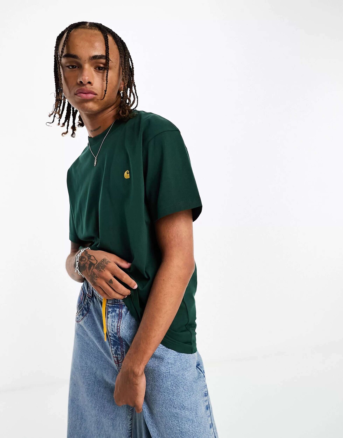 

Зеленая футболка Carhartt WIP Chase, Зеленый