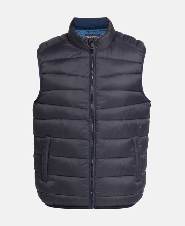 

Стеганый жилет Scotch & Soda, темно-синий