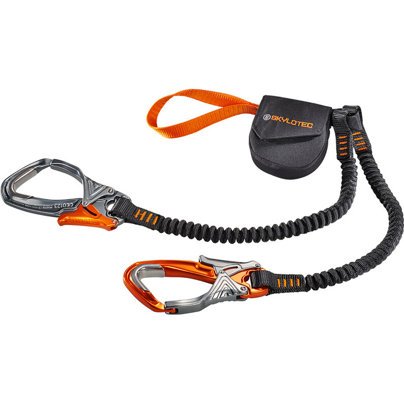 Skyriser через комплект феррата Skylotec самостраховка petzl asap sorber new с амортизатором рывка 40см