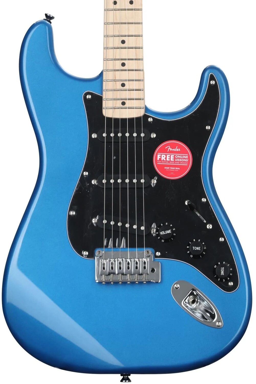 

Электрогитара Stratocaster Squier Affinity Series — цвет Лейк-Плэсид, синий, с кленовой накладкой грифа