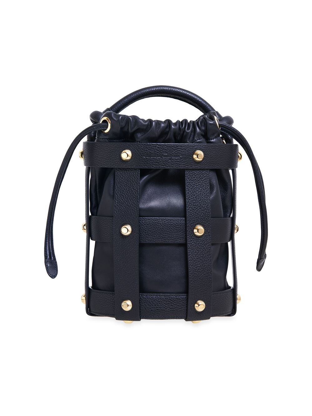 

Кожаная сумка-мешок Cage FERRAGAMO, черный