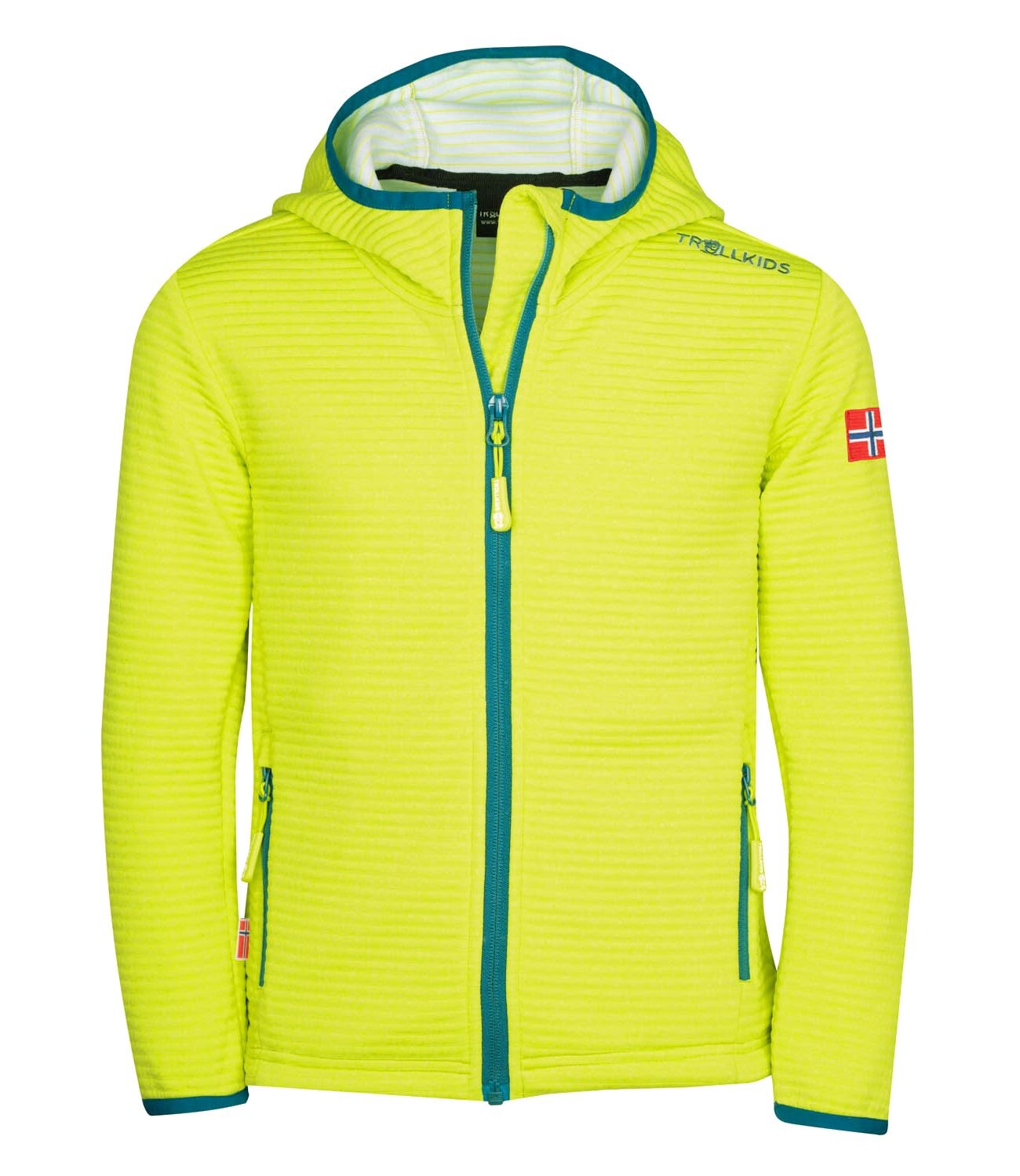 

Флисовая куртка Trollkids Fleece Jacke Sogndal, цвет Limegelb/Petrolblau