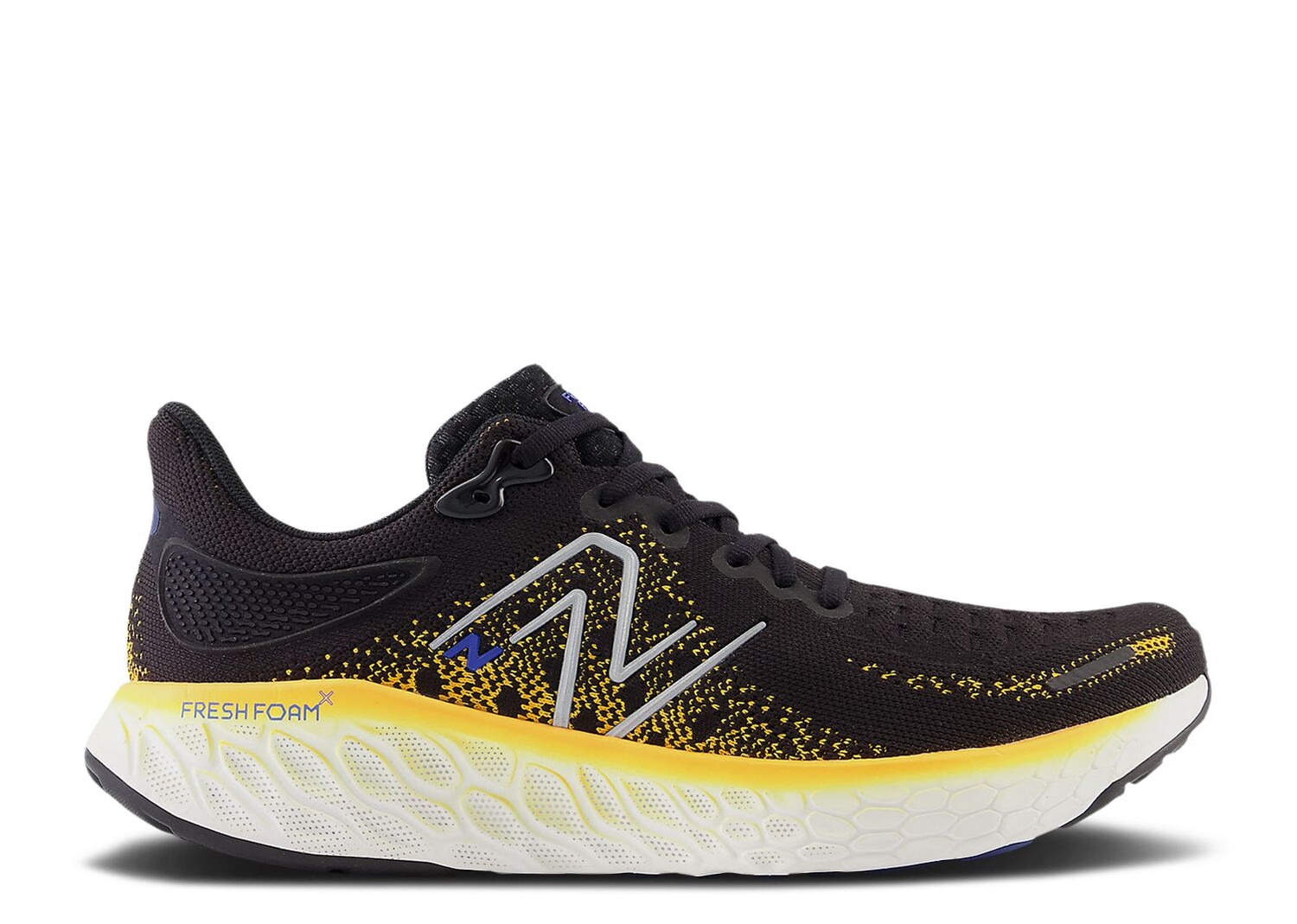 

Кроссовки New Balance Fresh Foam X 1080V12 2E Wide 'Black Hot Marigold', черный, Черный;серый