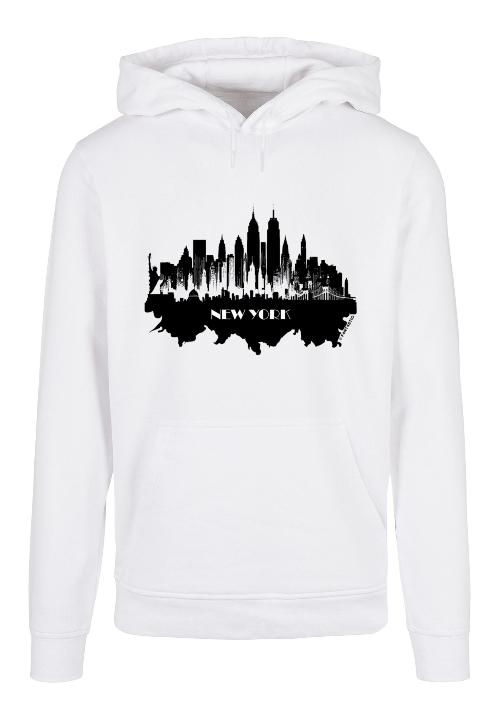 

Пуловер F4NT4STIC Basic Hoodie Cities Collection New York skyline, белый