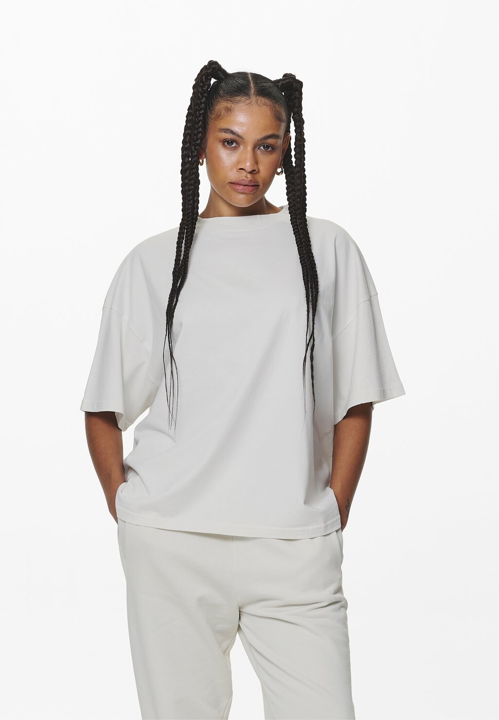 

Базовая футболка BEVERLY LOGO OVERSIZED TEE Pegador, цвет washed salty cream