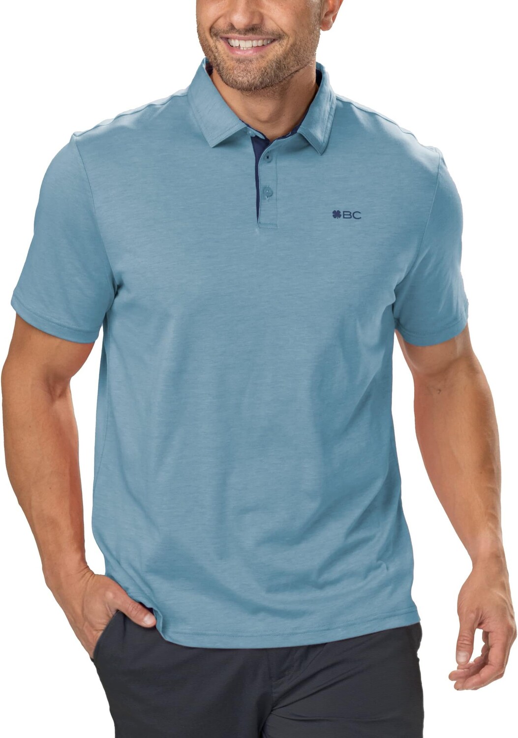 

Рубашка-поло Baja Polo Black Clover, цвет Azure/Navy Clover