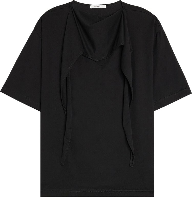 

Футболка Lemaire Foulard 'Black', черный