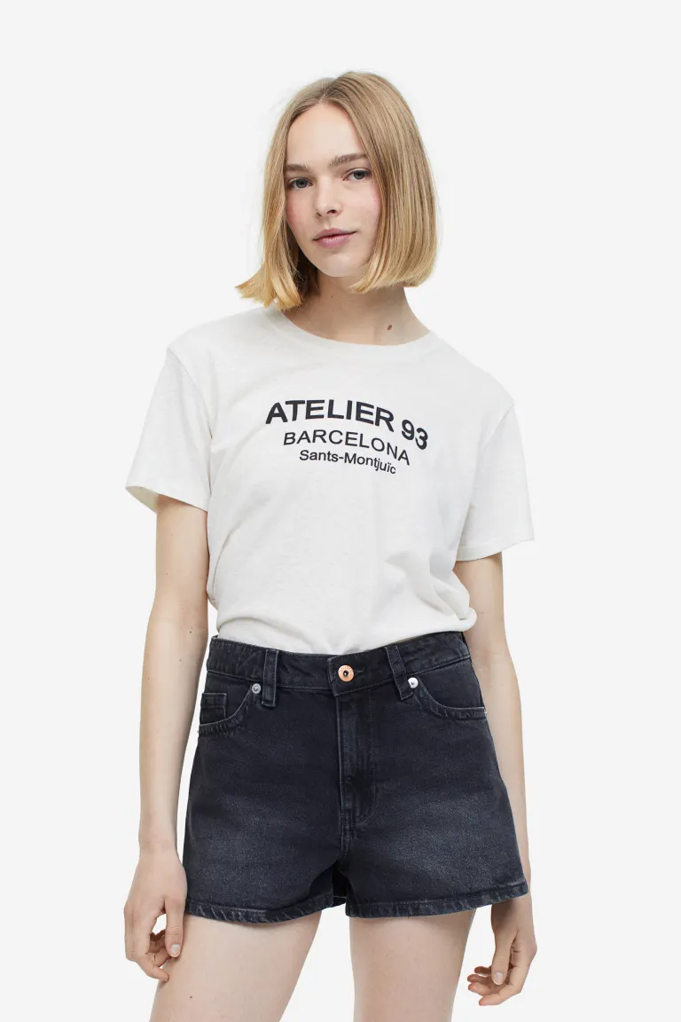 

Джинсовые шорты H&M, серый