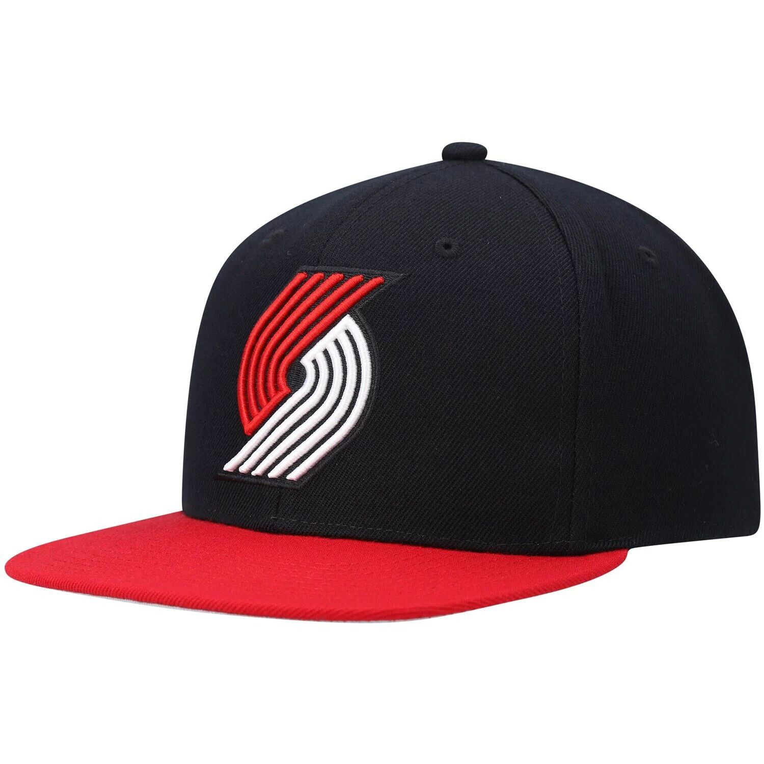 

Мужская черно-красная мужская кепка Mitchell & Ness Portland Trail Blazers Team Two-Tone 2.0 Snapback
