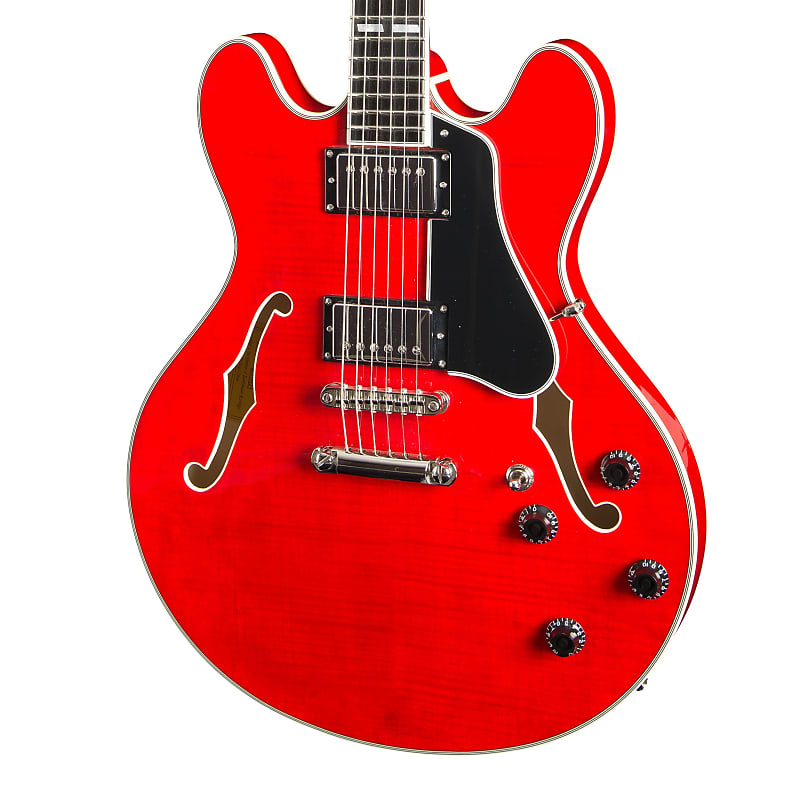 Электрогитара Eastman T486-RD Semi-Hollow Doublecut Thinline Electric Guitar Red w/ HSC