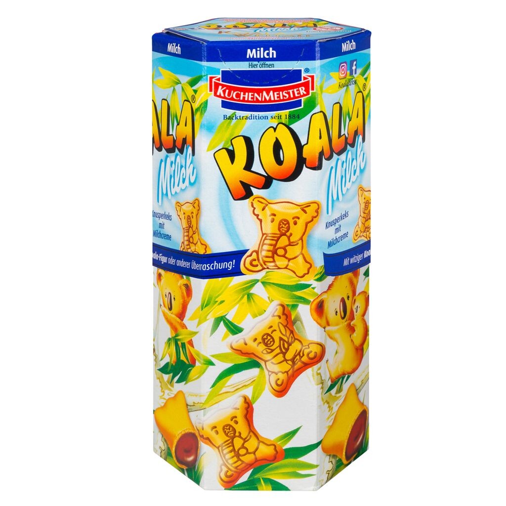 

Печенье Kuchenmeister Koala молочное хрустящее сладкое в форме мишки 75г