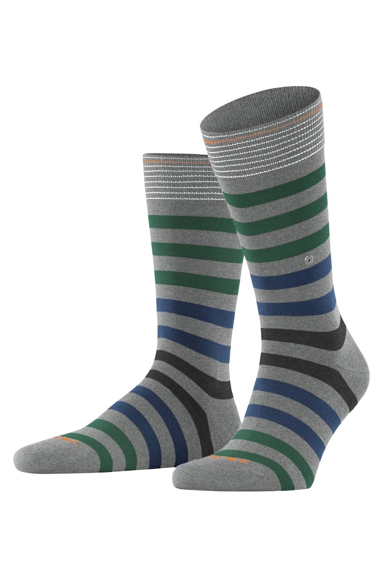 Полосатые длинные носки Burlington, зеленый спортивные носки 1 пара практичные эластичные не скатывающиеся полосатые геометрические длинные термоноски для улицы
