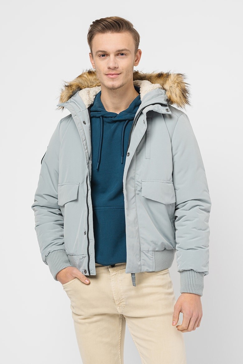 

Зимняя куртка Everest со съемным эко-пухом Superdry, синий