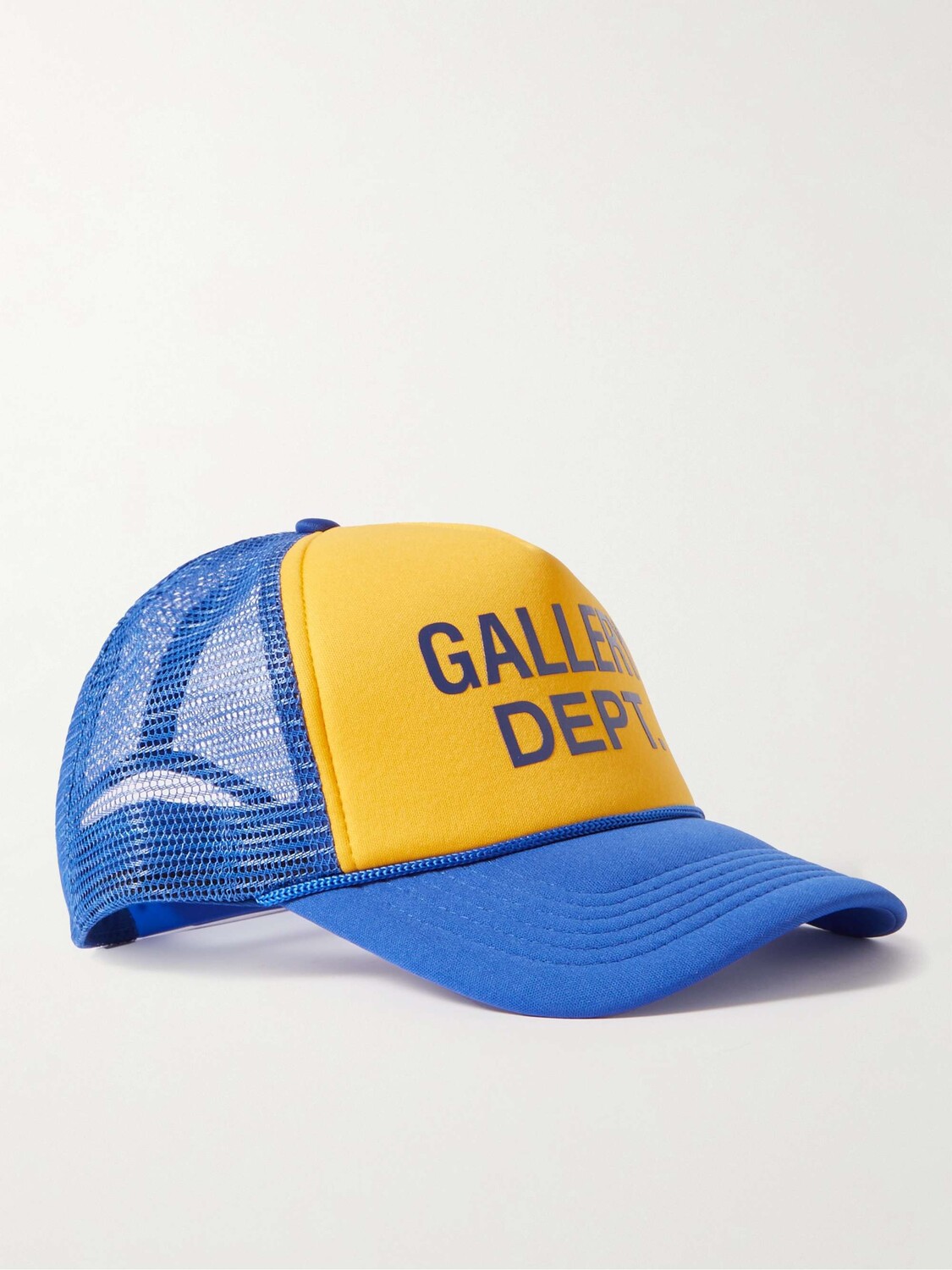 

Кепка Trucker из двухцветной саржи и сетки с принтом GALLERY DEPT., желтый