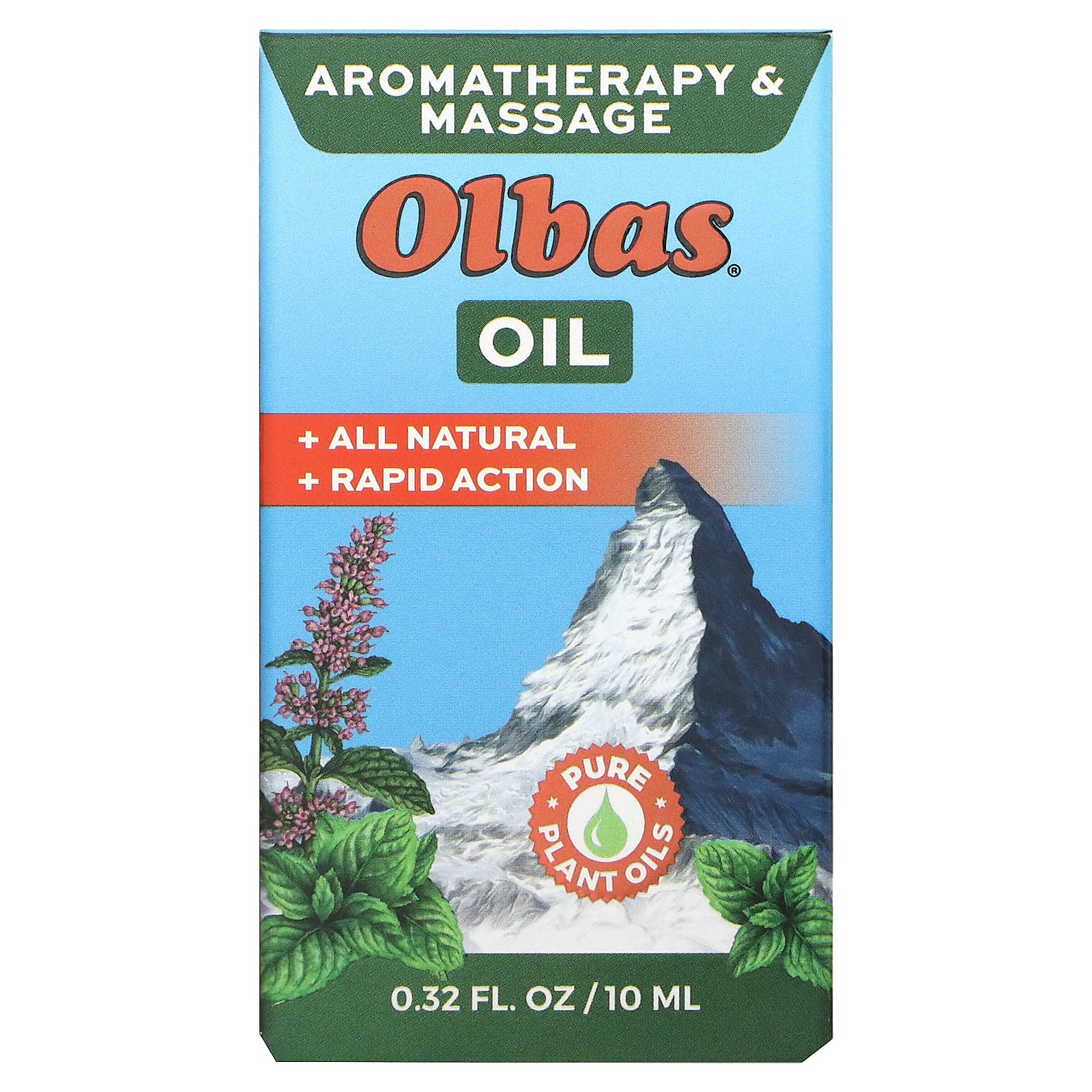 Olbas Therapeutic Ароматерапевтический ингалятор и массажное масло 0,32 жидких унции (10 мл)