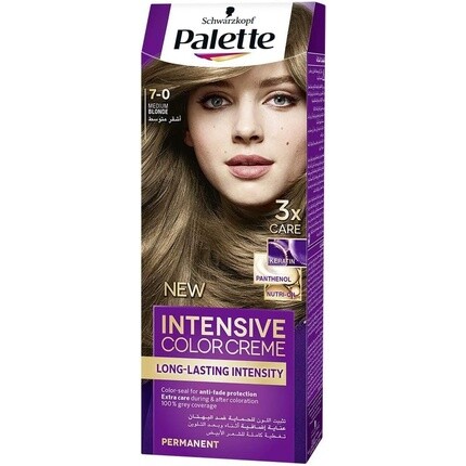 

Интенсивный крем-краска 7-0 Средний блондин, Palette