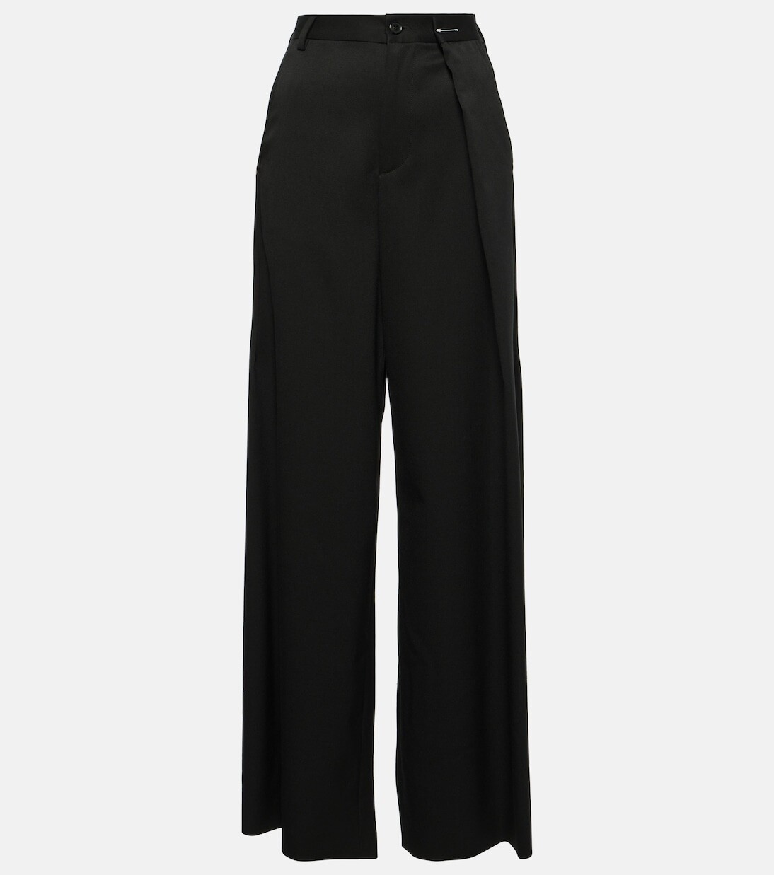 

Широкие брюки с высокой посадкой Mm6 Maison Margiela, черный