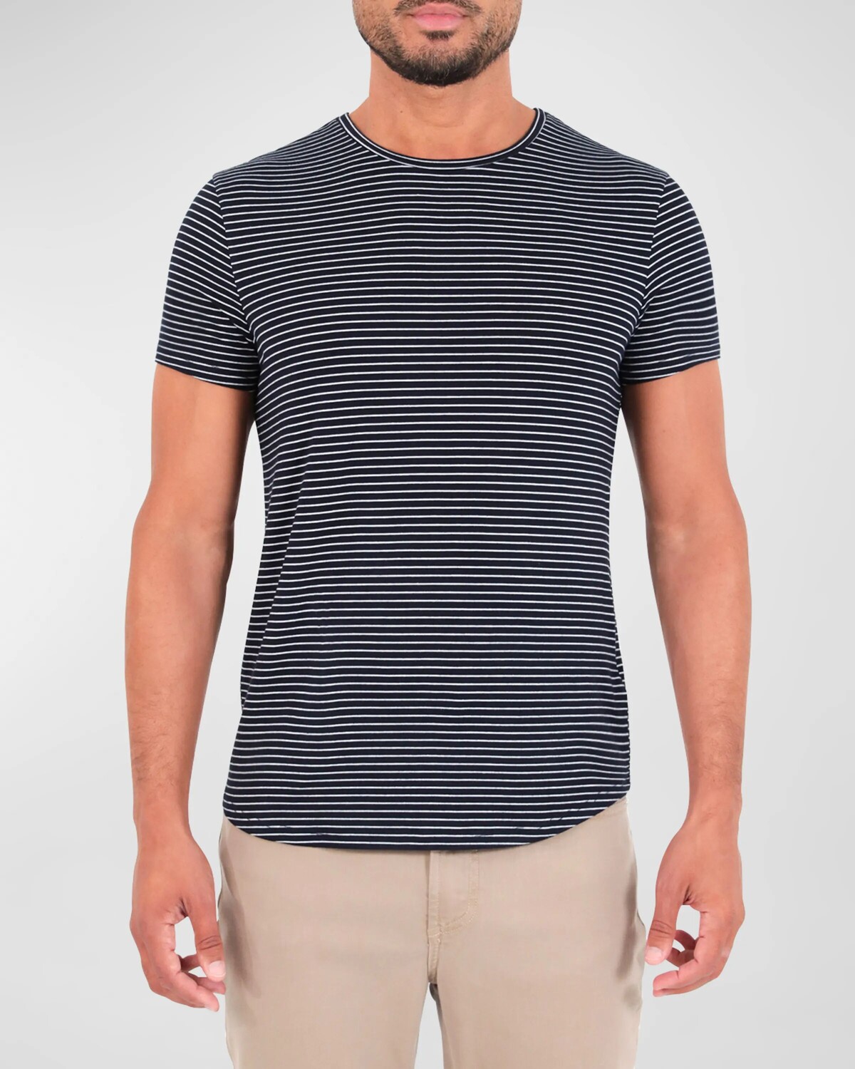 

Мужская полосатая футболка Dann monfrere, цвет Navy Stripe