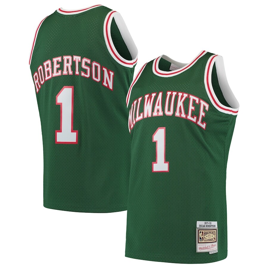 

Джерси Mitchell & Ness Milwaukee Bucks, зеленый
