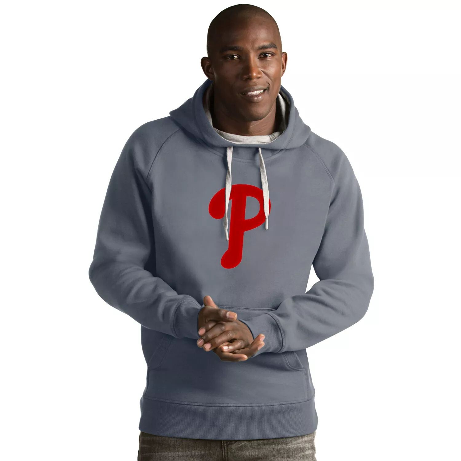 

Мужская толстовка с логотипом Philadelphia Phillies Victory Antigua