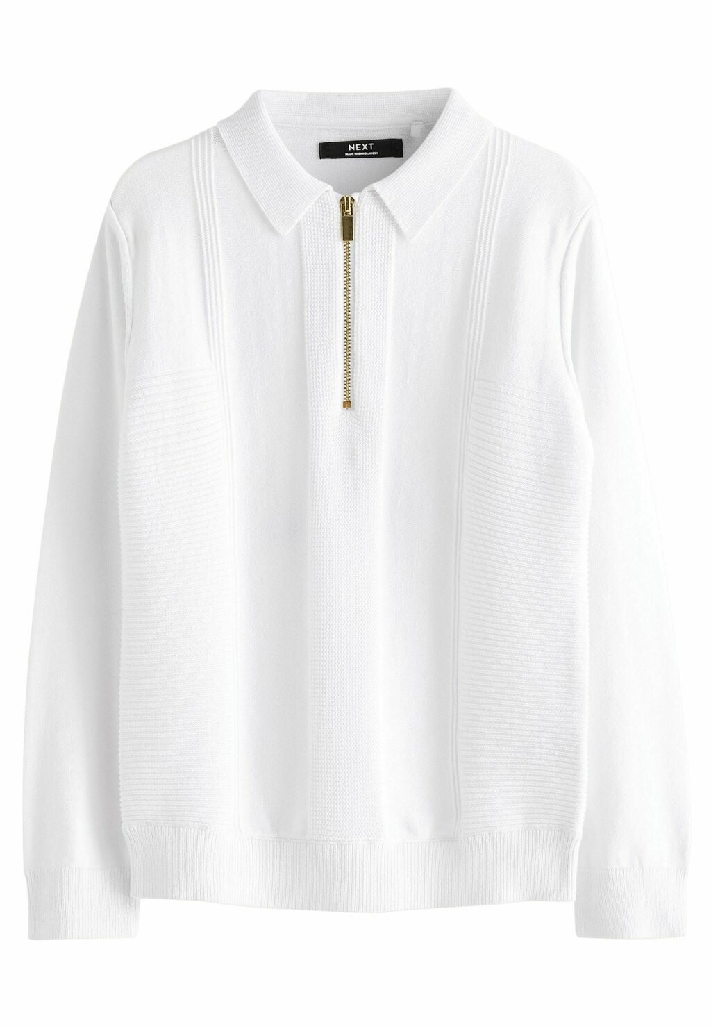 

Топ с длинными рукавами TEXTURED Next, цвет white