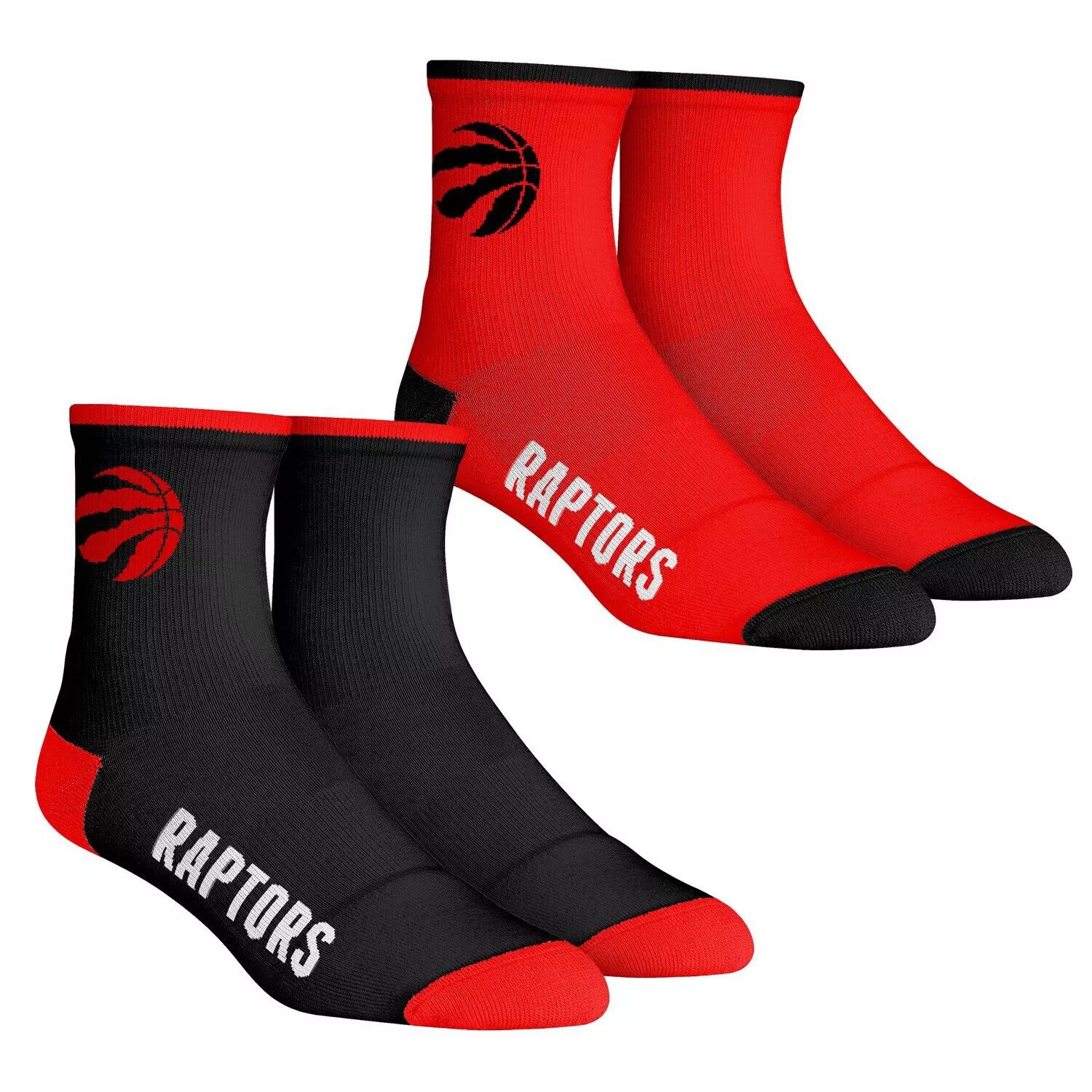 

Мужские носки Rock Em Toronto Raptors Core Team, комплект из 2 носков длиной четверть длины