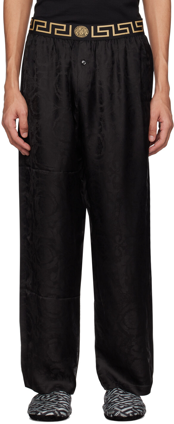 

Черные пижамные брюки Barocco Versace Underwear