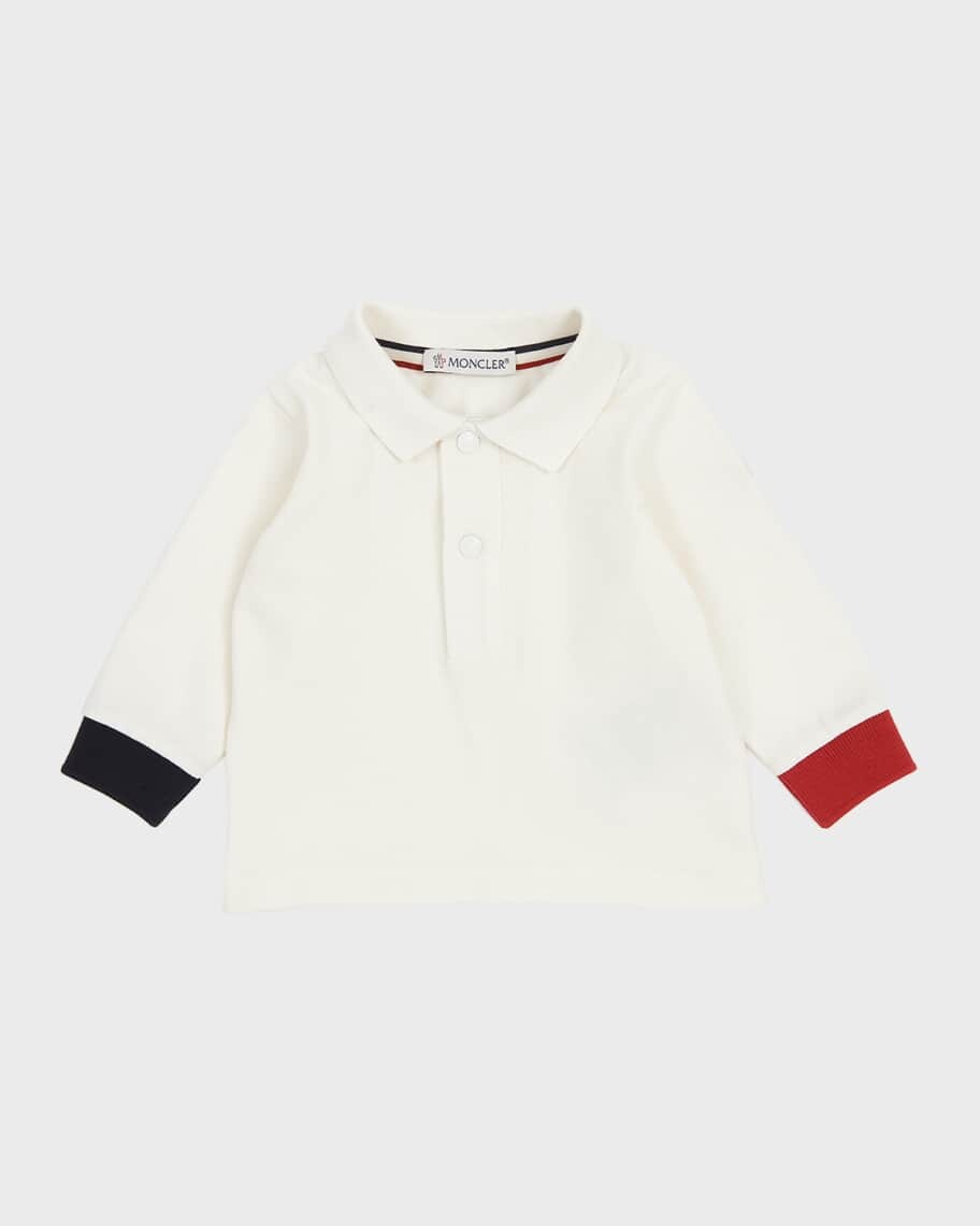 

Рубашка поло с тремя полосками для мальчика, размер 12M-3 Moncler