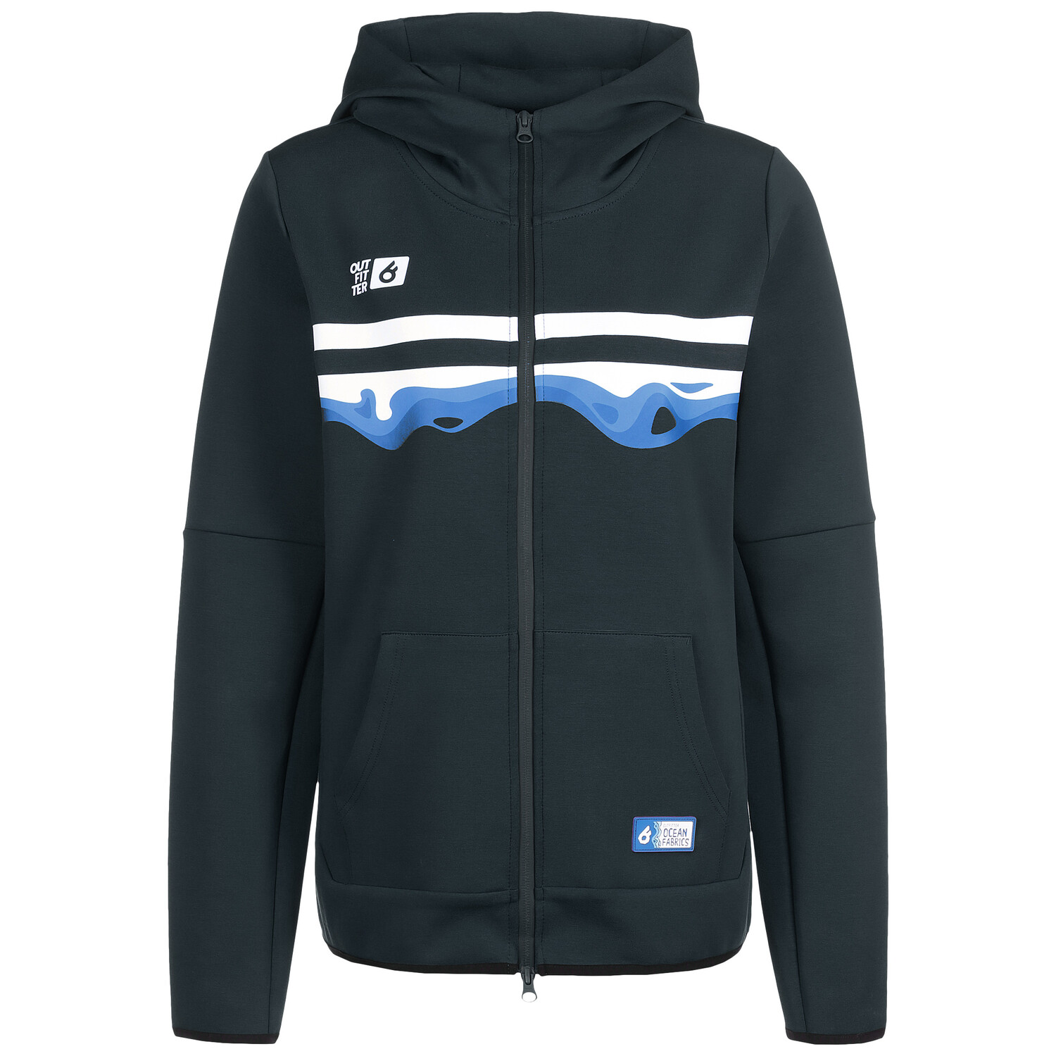 

Спортивная куртка OUTFITTER Kapuzenjacke OCEAN FABRICS TAHI, темно-синий
