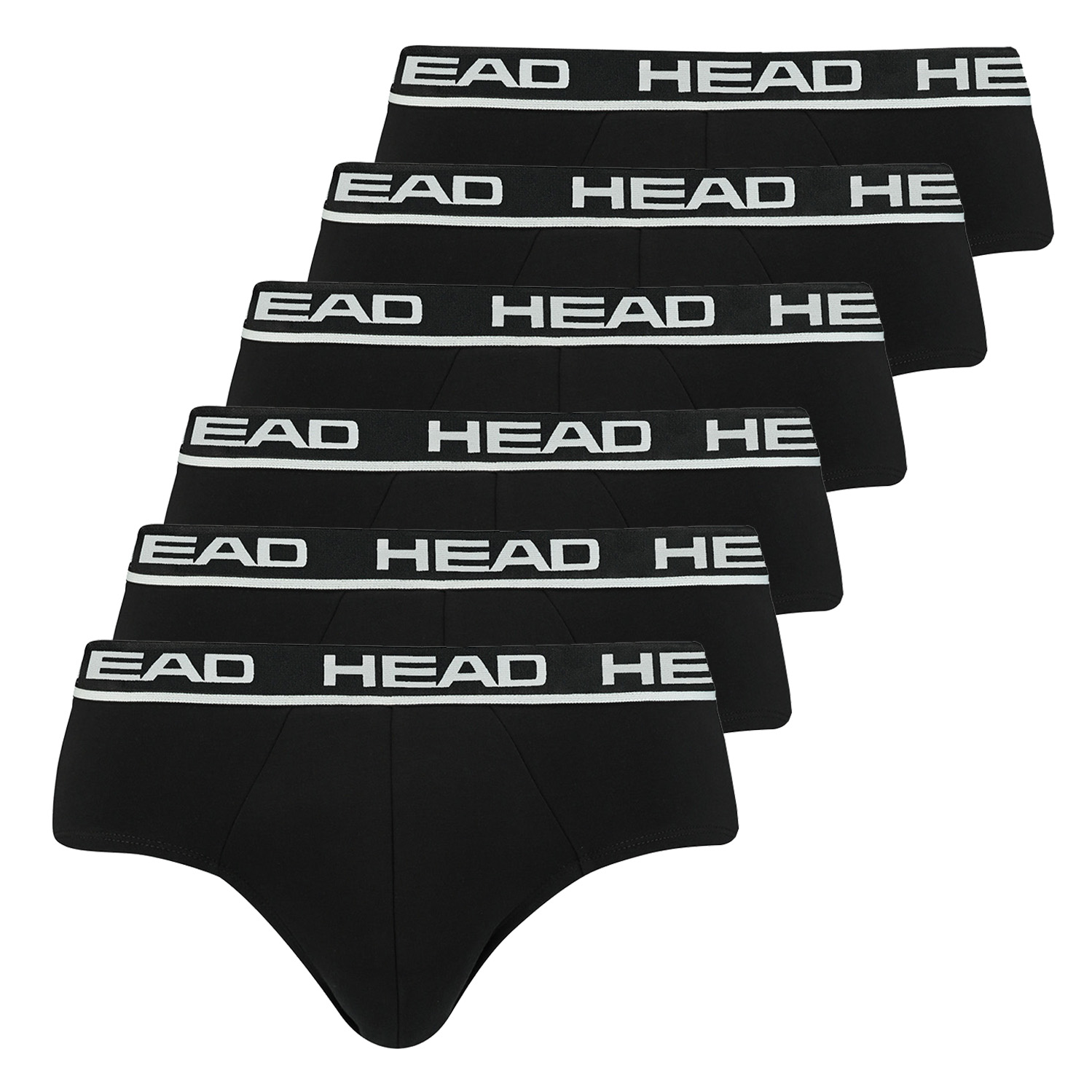 Боксеры HEAD Boxershorts Head Boxer Brief 6P, цвет 002 - Black