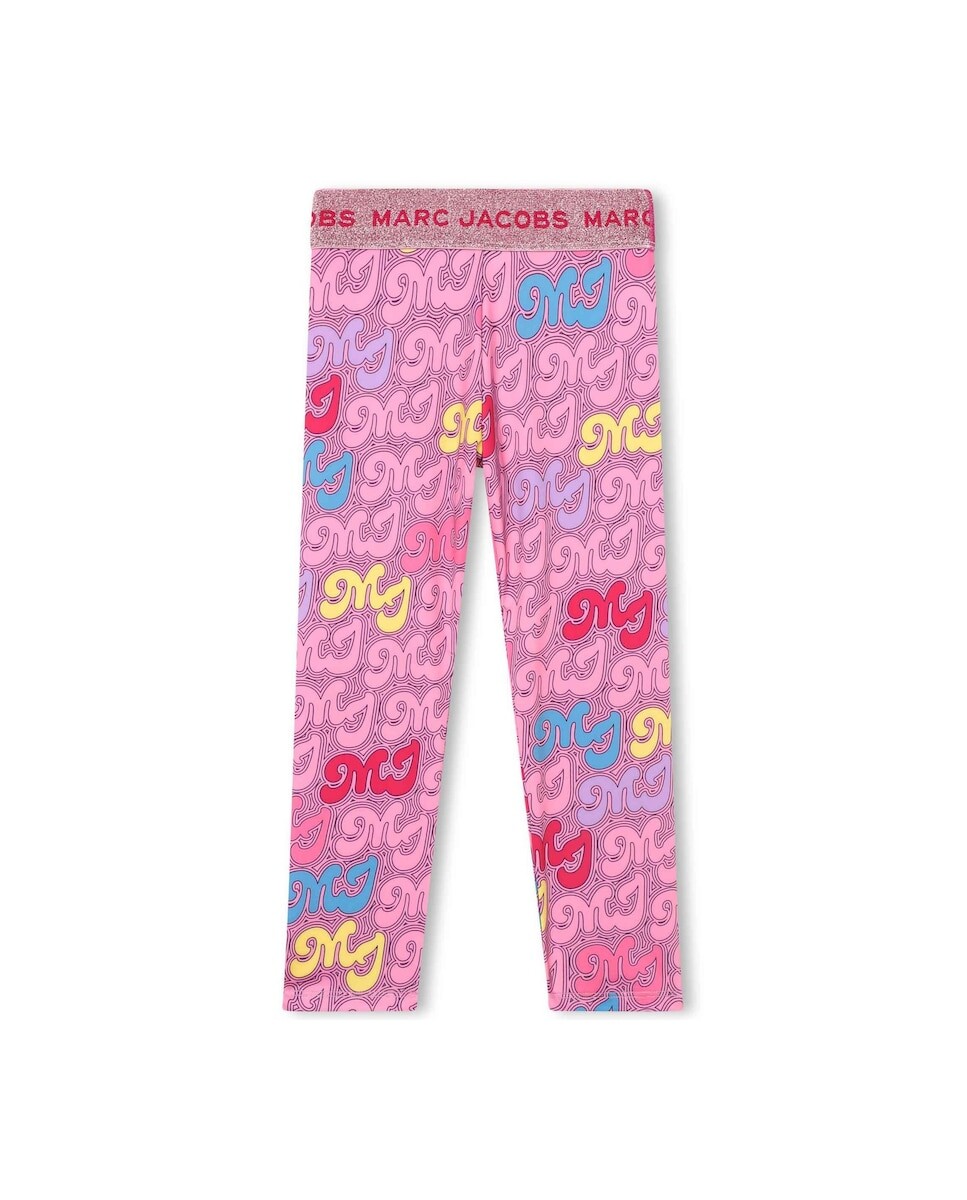 

Розовые леггинсы для девочки с фантазией Marc Jacobs, розовый