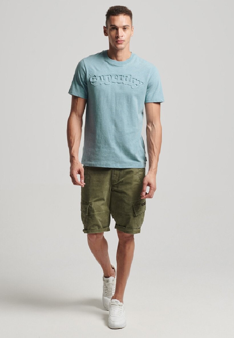 

Футболка с принтом Superdry, синий
