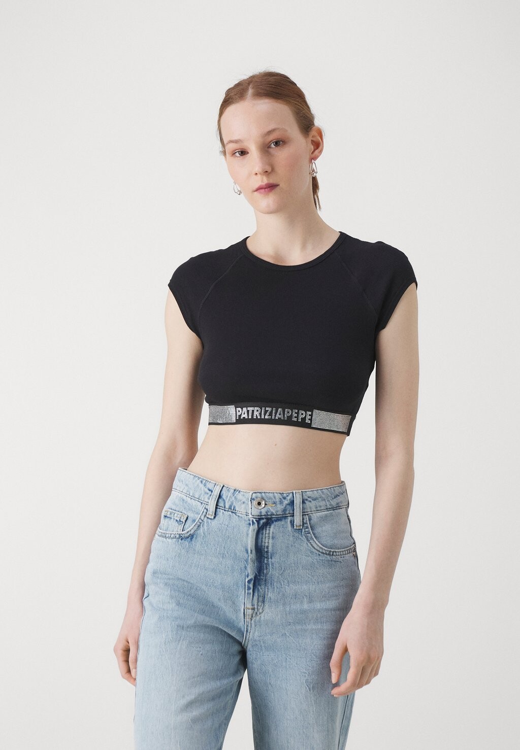 

Футболка с принтом INTIMO Patrizia Pepe, черный