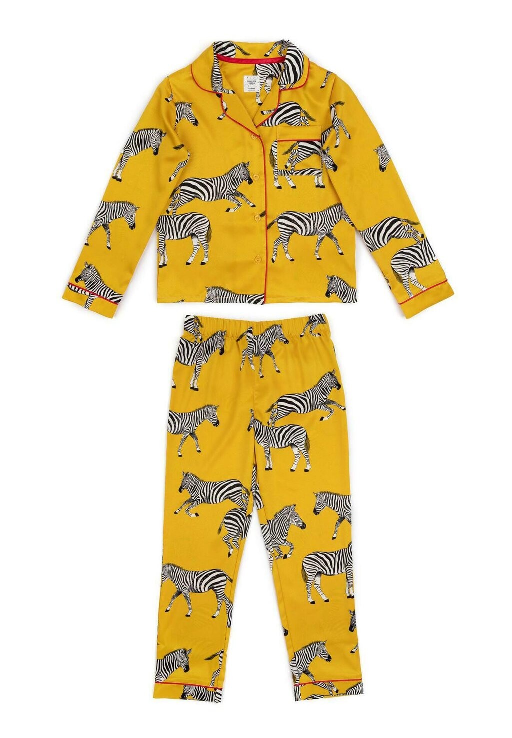 

Пижама Zebra Print Set Chelsea Peers, цвет mustard