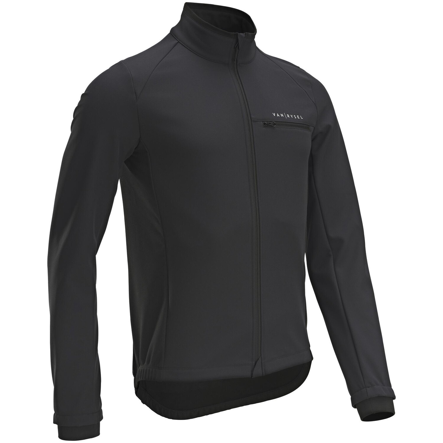 

Зимняя куртка для шоссейного велоспорта Decathlon с длинными рукавами Rc100 Triban, черный