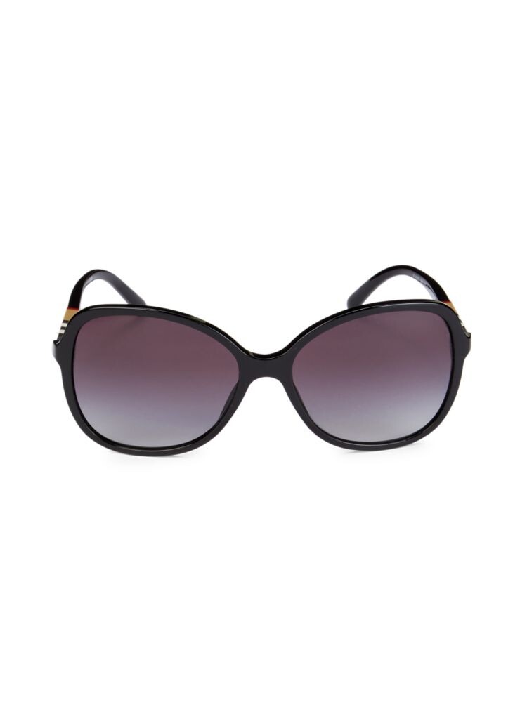 

Квадратные солнцезащитные очки 58MM Burberry, черный