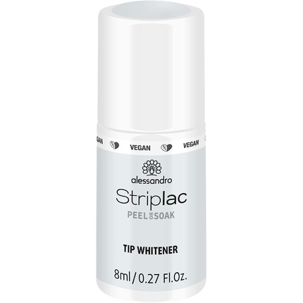 

Striplac Peel Or Soak Vegan Tip Whitener Белый светодиодный лак для ногтей 8 мл, Alessandro