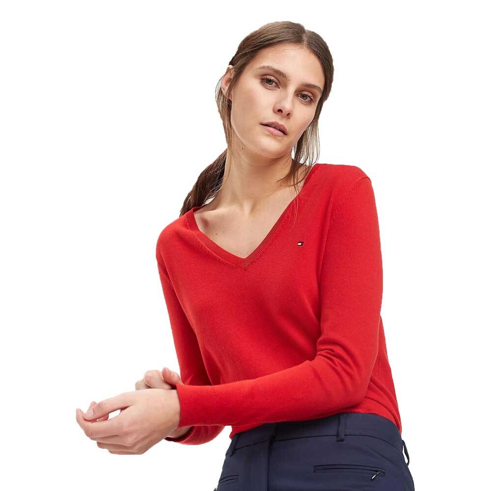 

Свитер Tommy Hilfiger Heritage V-Neck, красный