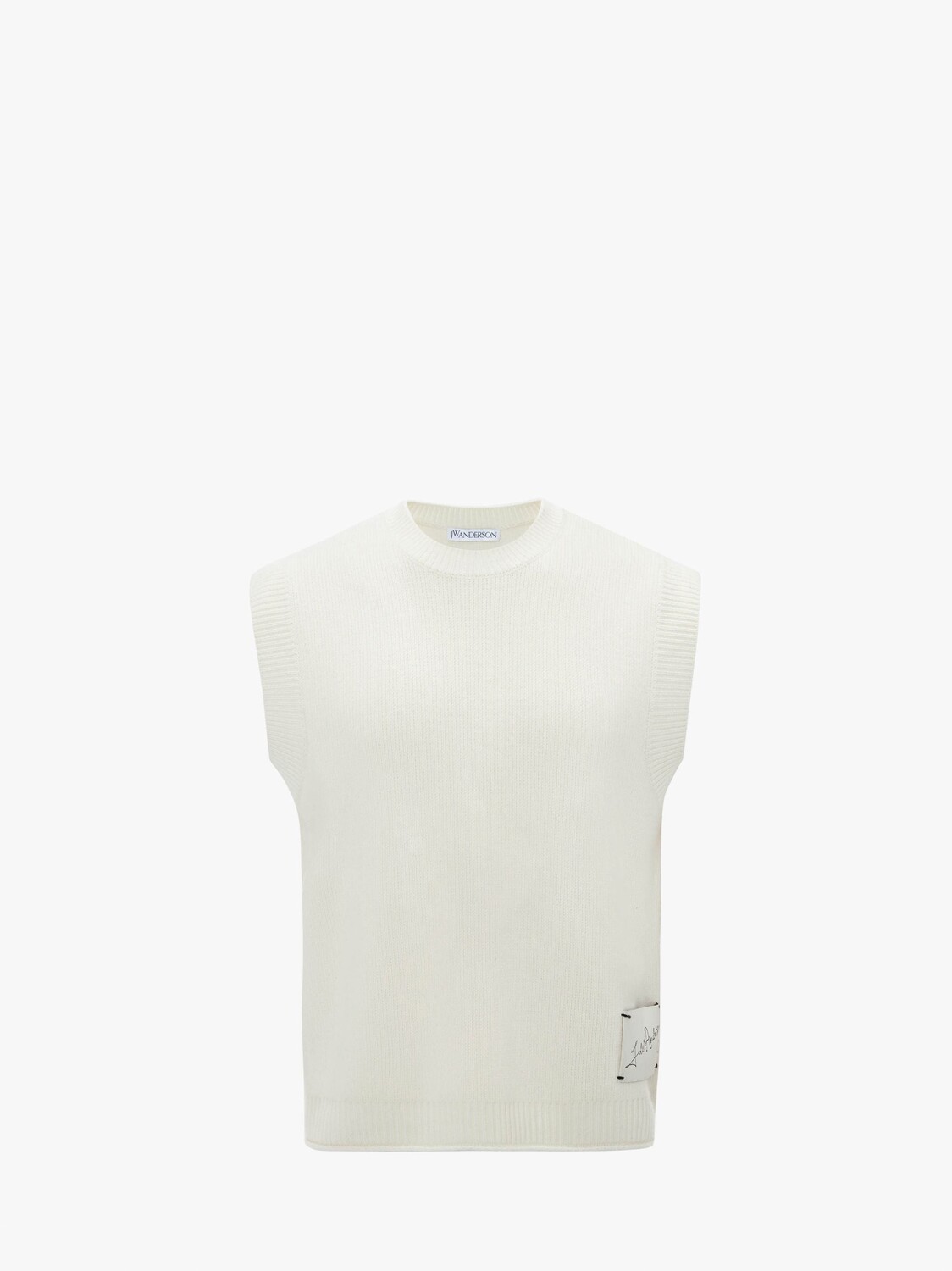 

Топ без рукавов с нашивкой JW Anderson, кремовый