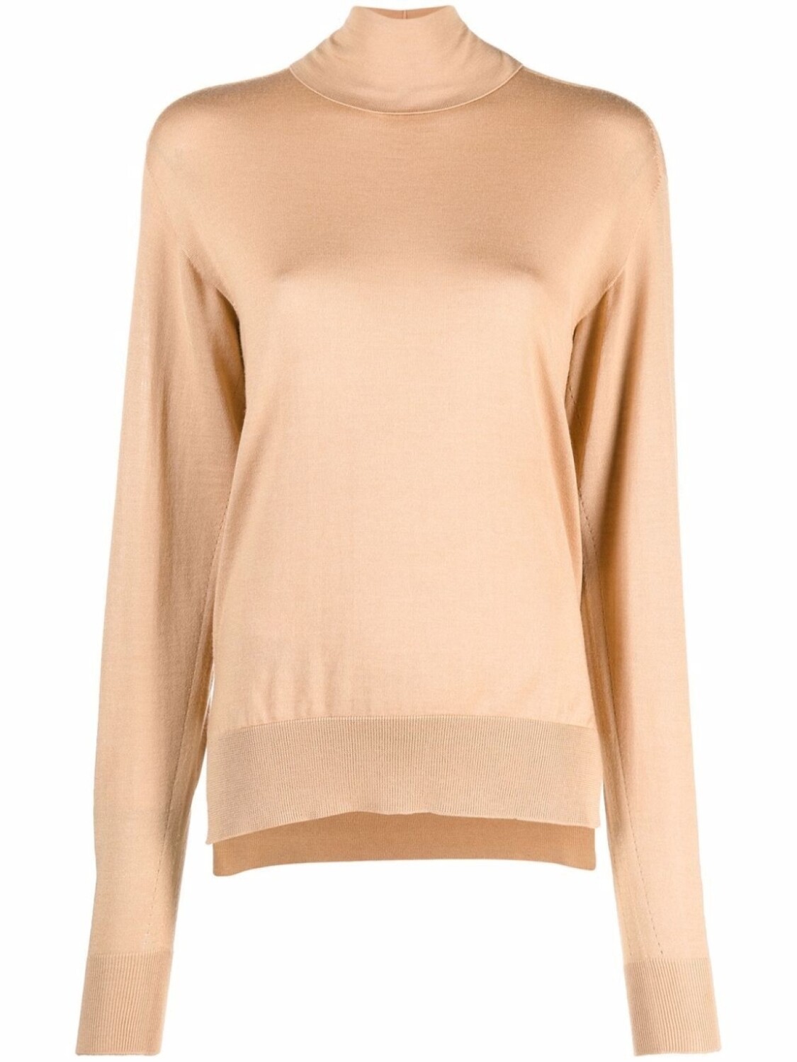 

Jil Sander джемпер тонкой вязки с высоким воротником, нейтральный цвет
