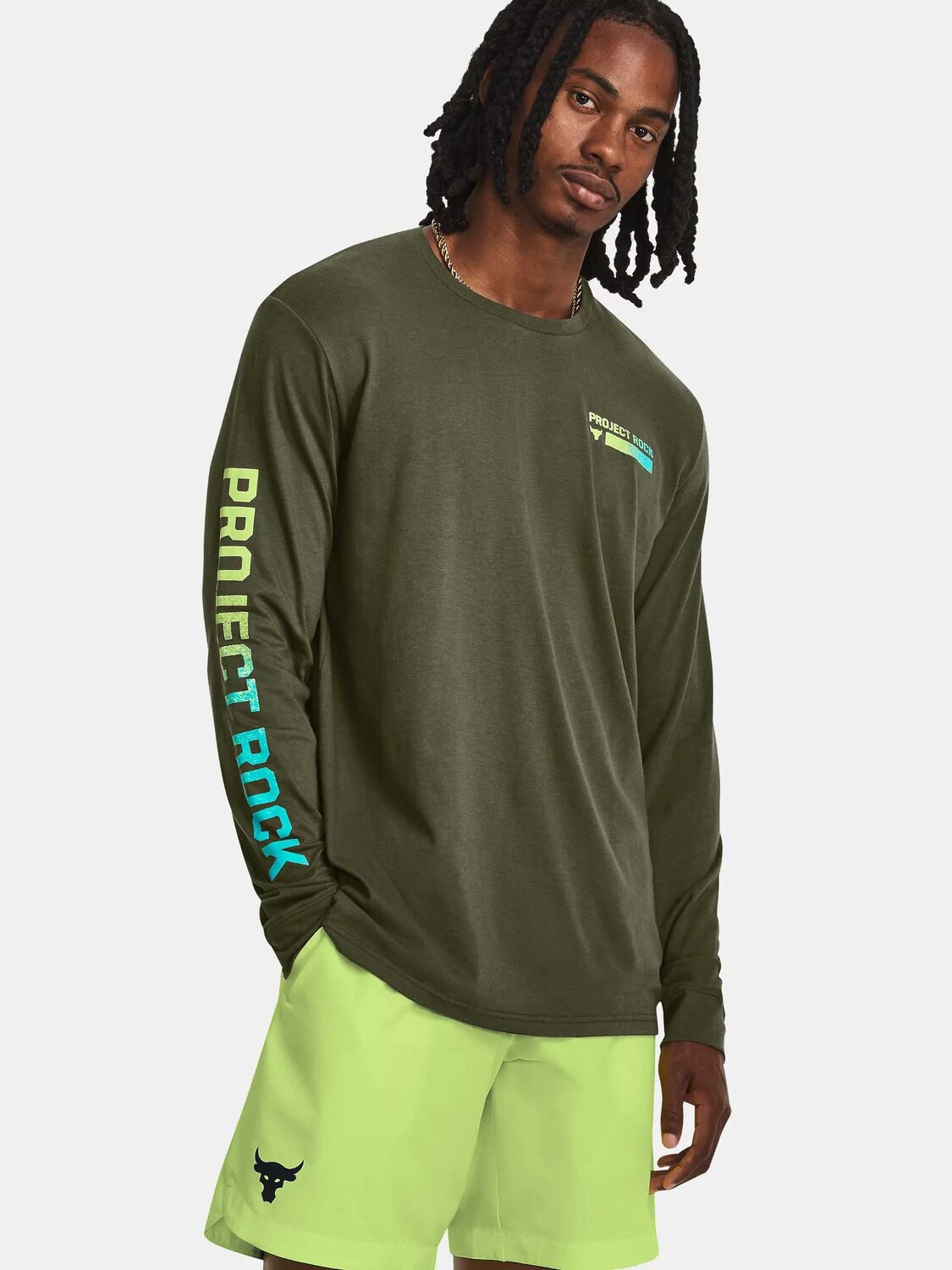 

Блуза Under Armour PJT ROCK BRAHMA LS, зеленый