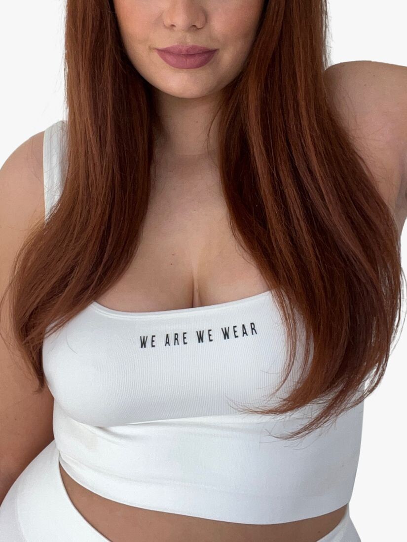 

Бесшовный укороченный жилет с квадратным вырезом We Are We Wear, крем