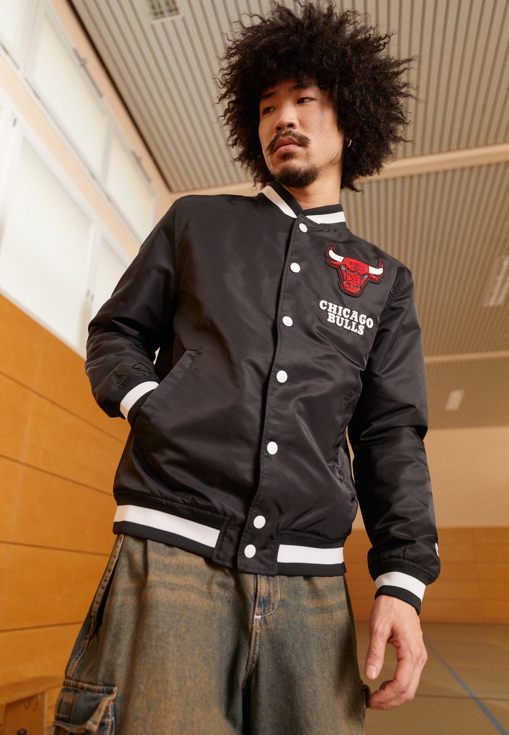 

Team Nba Chicago Bulls Logo Select Jacket New Era, черный