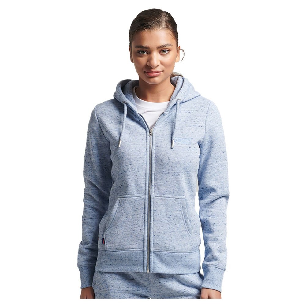 

Толстовка Superdry Vintage Logo Emb Full Zip, синий