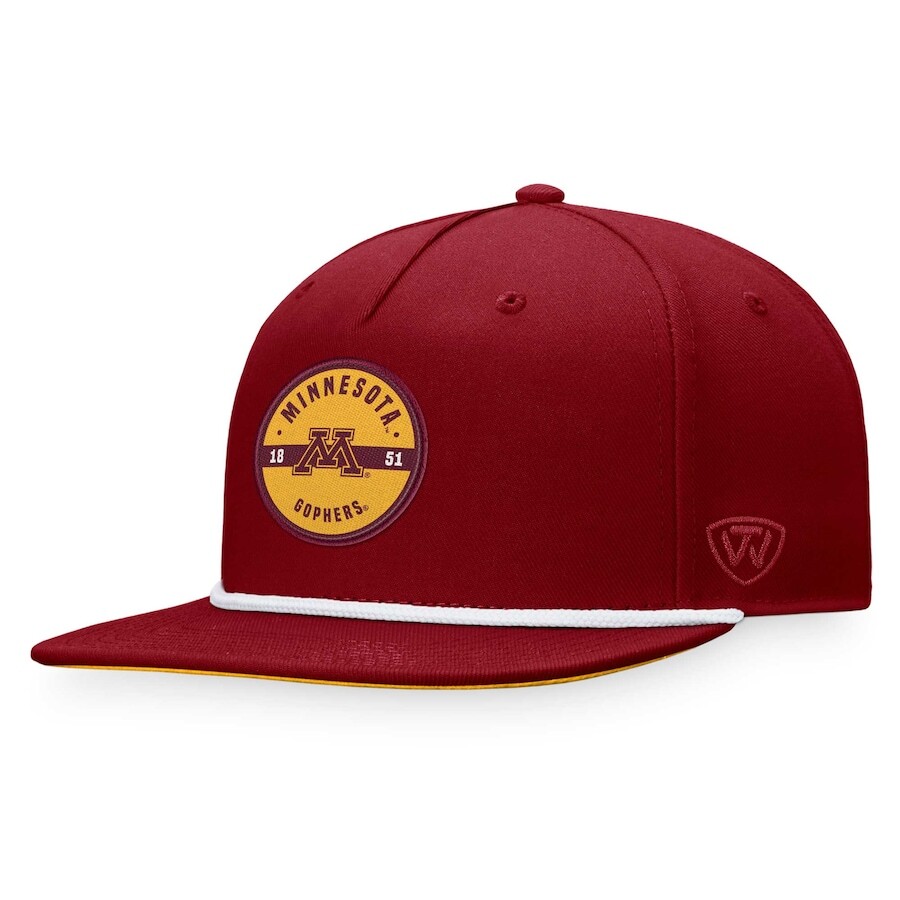 

Бейсболка Top of the World Minnesota Golden Gophers, бордовый