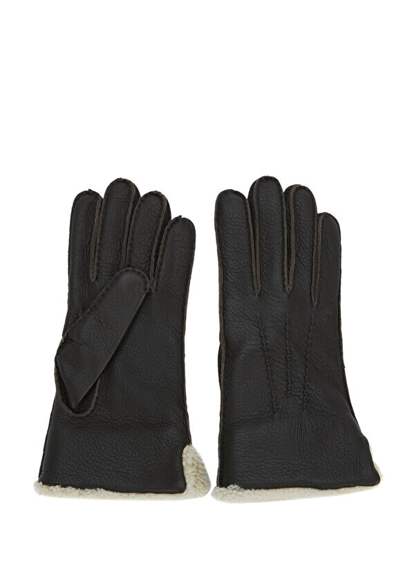 

Коричневые мужские кожаные перчатки Mazzoleni Gloves