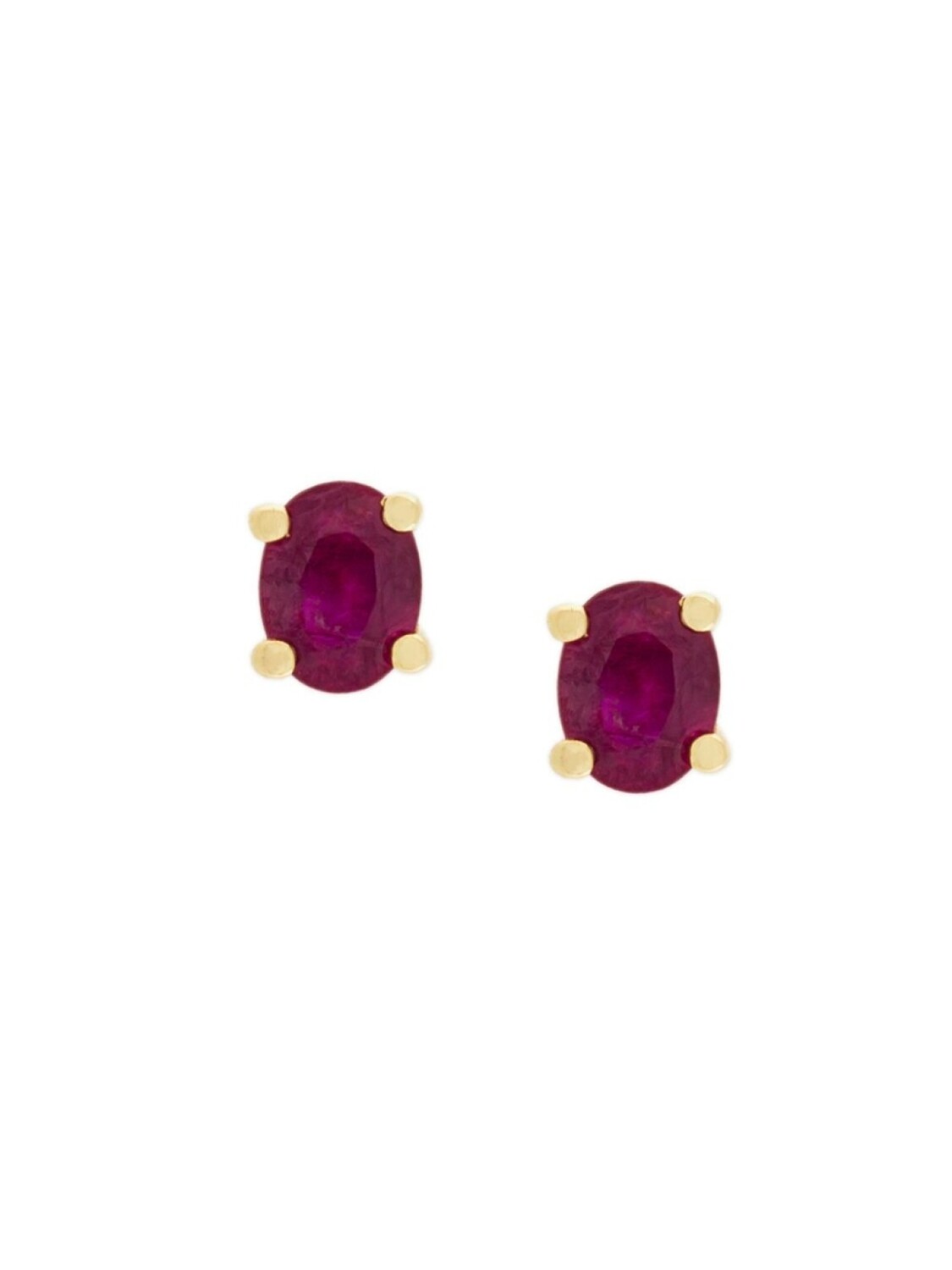 

Серьги-гвоздики из желтого золота 18 карат с рубинами Wouters & Hendrix Gold, золотой