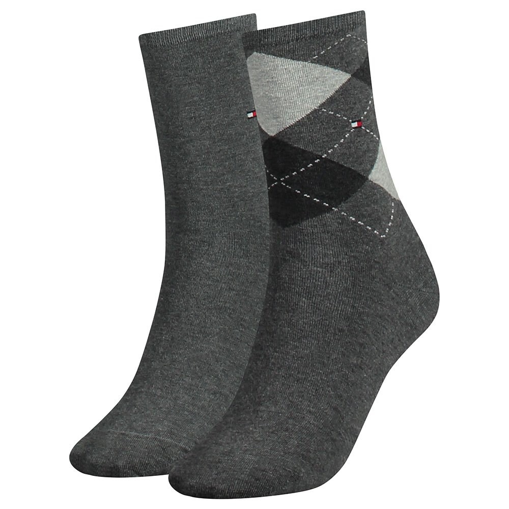 

Носки Tommy Hilfiger Check 2 шт, серый
